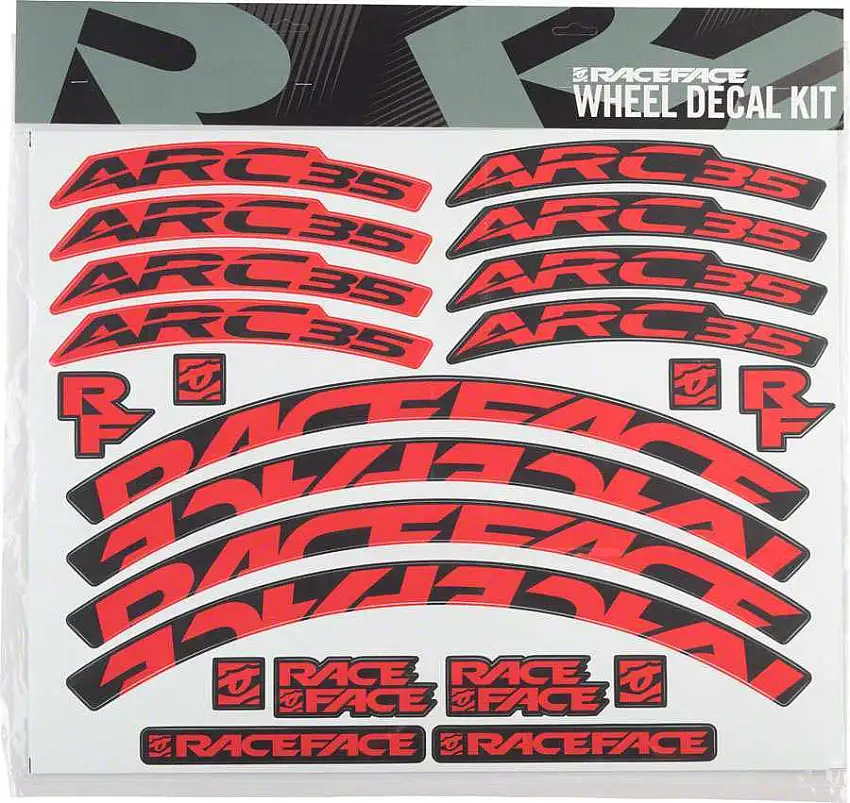 Dekalset Race Face ARC 35 röd