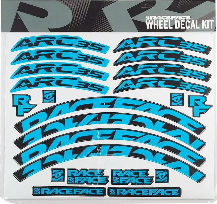 Dekalset Race Face ARC 35 blå