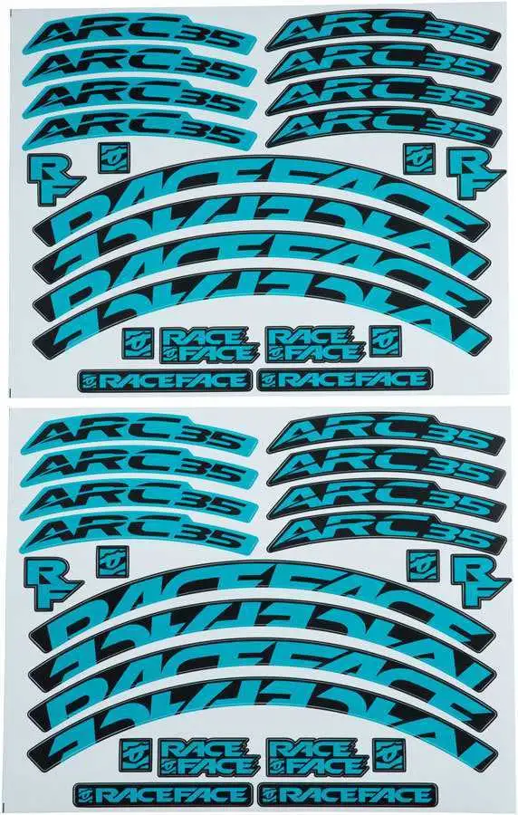 Dekalset Race Face ARC 35 turkos
