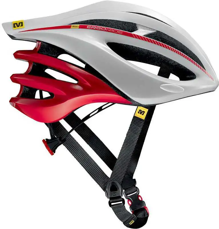 Cykelhjälm Mavic Plasma vit/röd