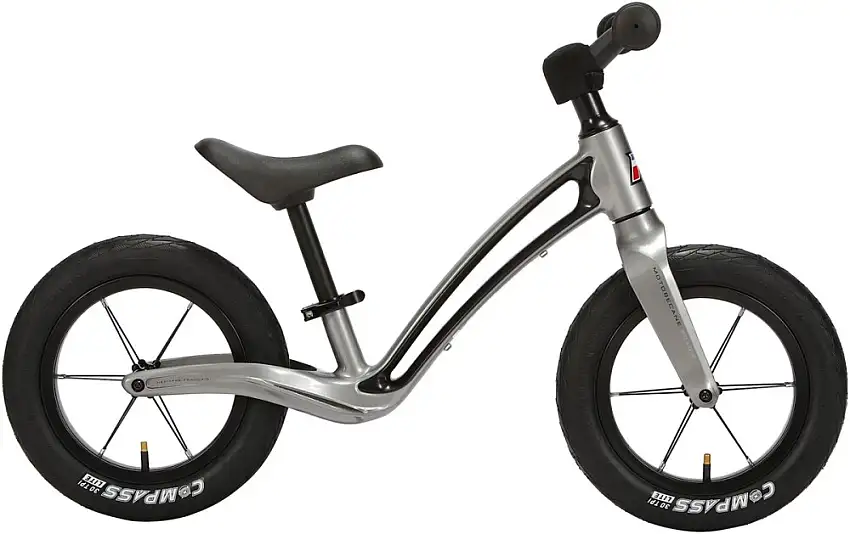 Motobecane Roadie Springcykel 12" Glansig Antracit Med Svart