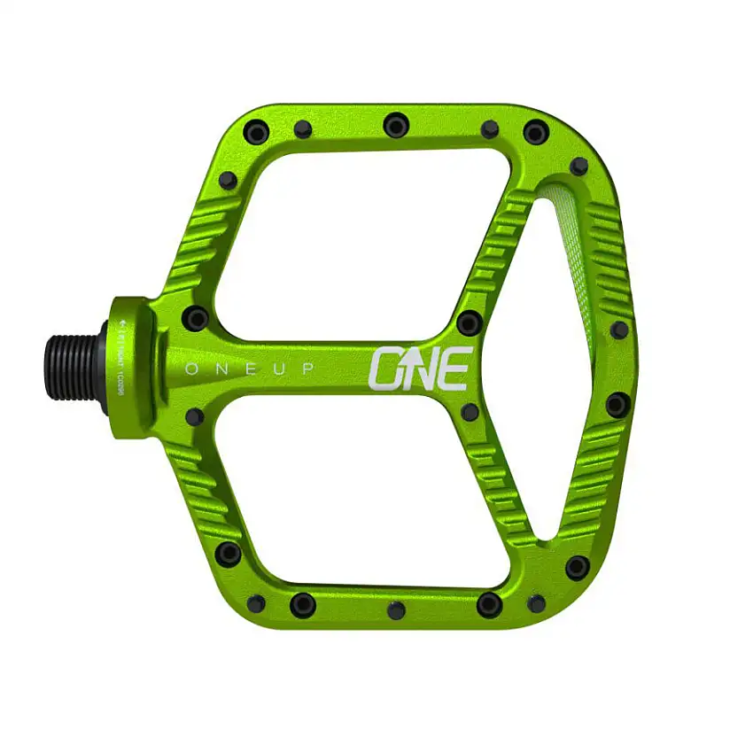 OneUp Aluminium Flats Pedaler Grön