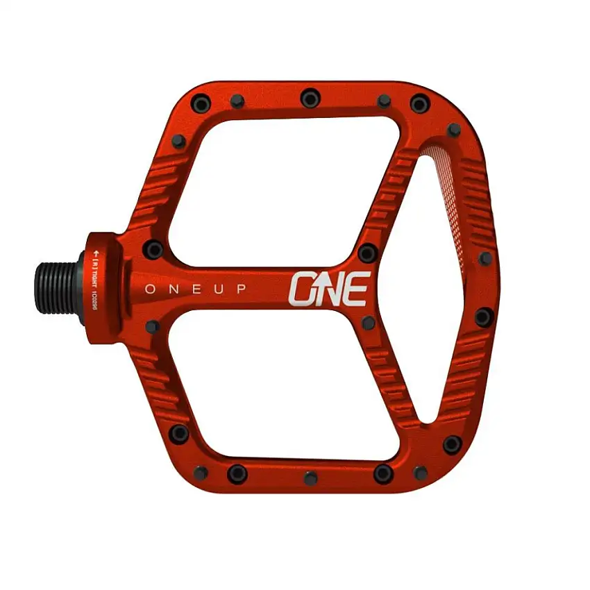 OneUp Aluminium Flats Pedaler Röd