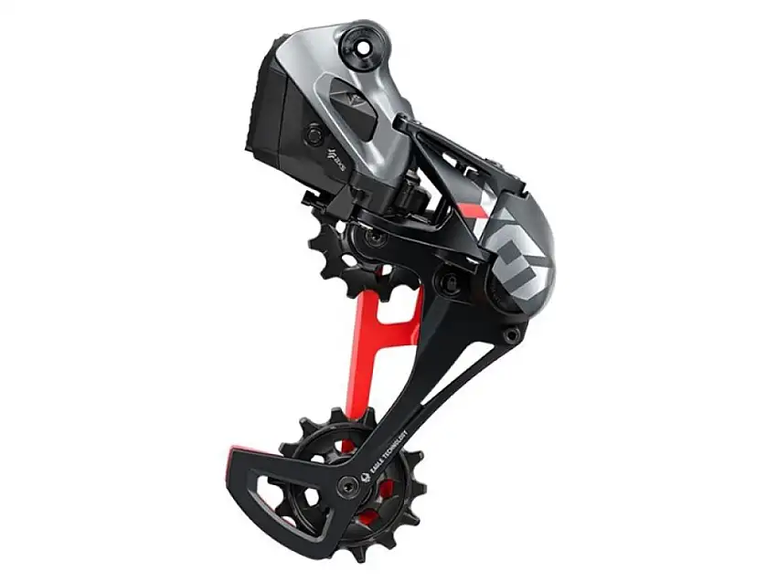 SRAM Eagle X01 AXS 12 Speed Bakväxel 52T Grå/Röd