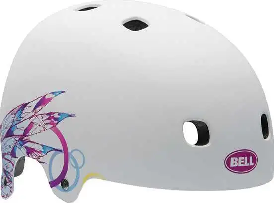 Cykelhjälm Bell Segment matt vit plume