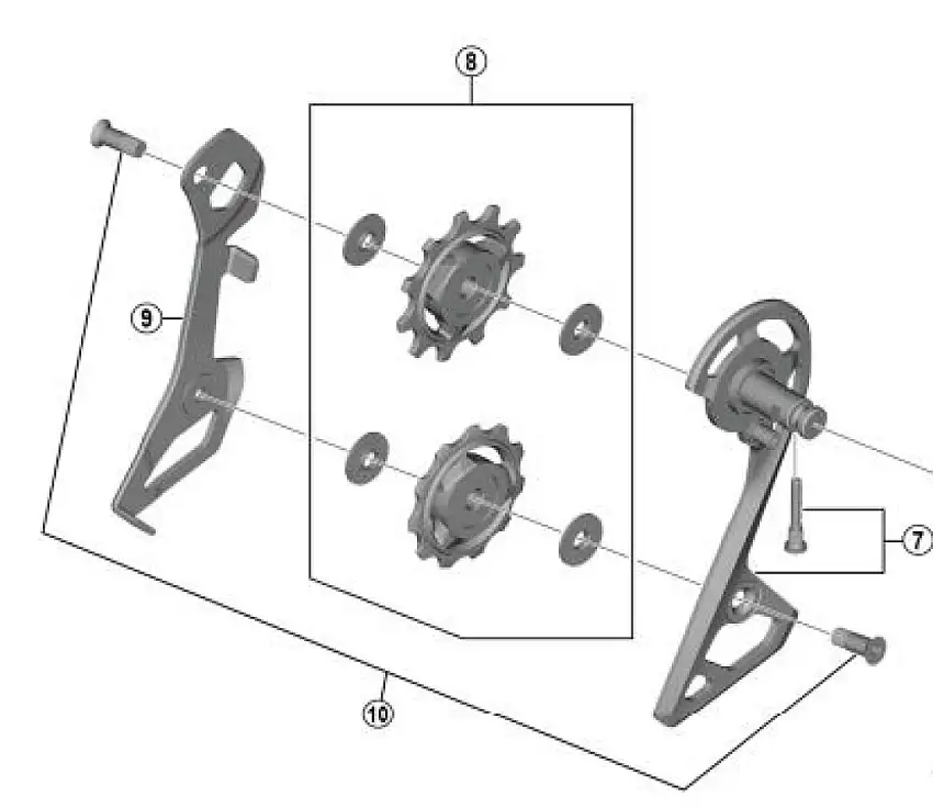 Shimano RD-R8000-SS Innerplatta