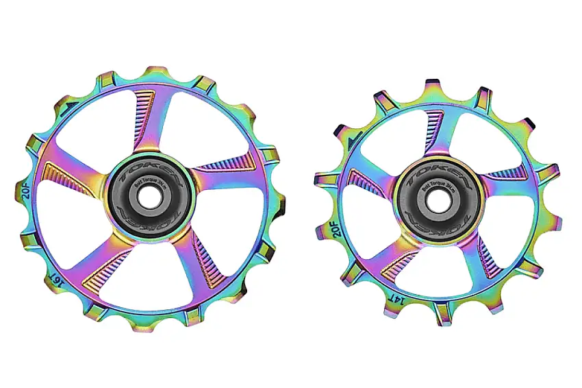 Token 14/16 kuggar rulltrissor till 12 speed MTB Oil Slick
