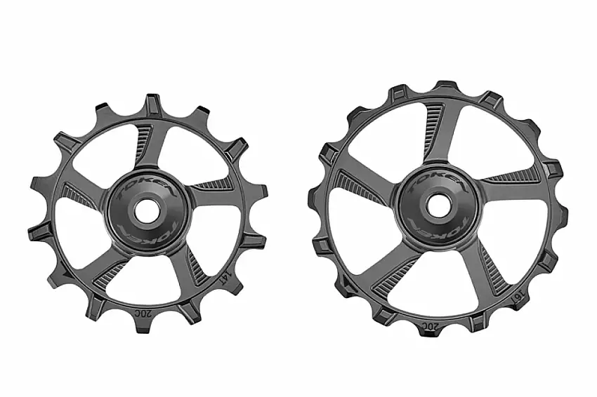 Token 14/16 kuggar Pulleyhjul till 12 speed MTB Svart
