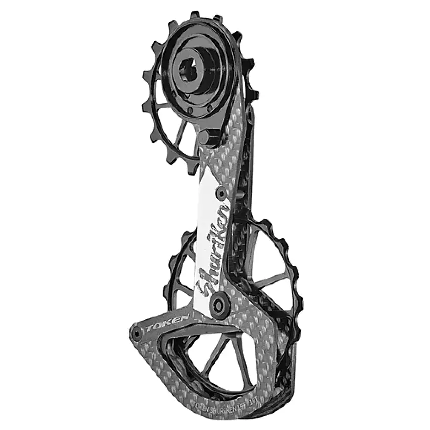 Token Shuriken Zenith Oversize Pulleyhjul Kolfiber Svart till SRAM AXS