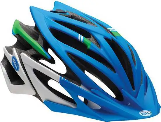 Cykelhjälm Bell Volt blå/grön