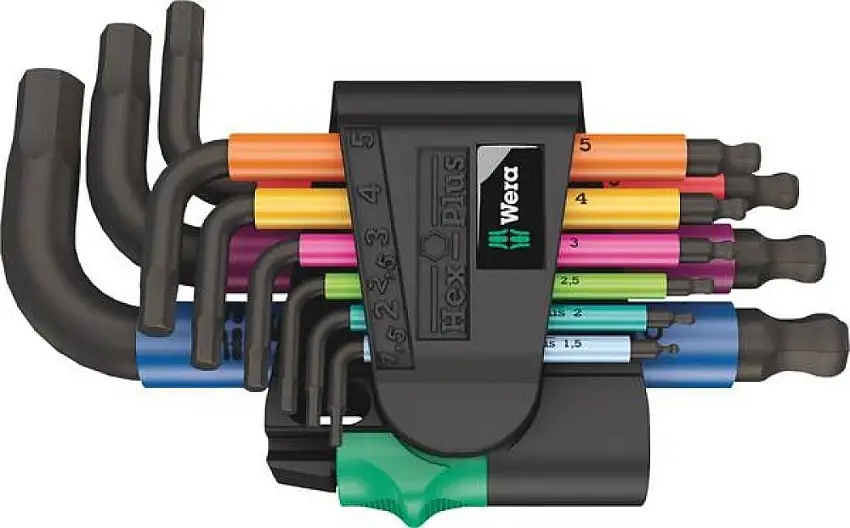 Wera 950/9 Insexnyckel Set Kompakt Multicolor