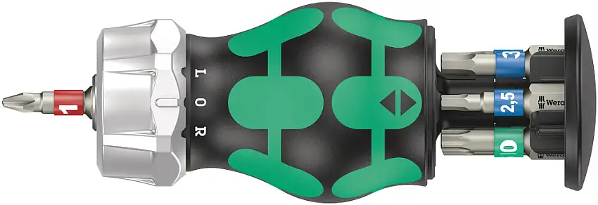 Wera Cykel Set 5 Stubby Bit Skruvmejsel med Spärrhake