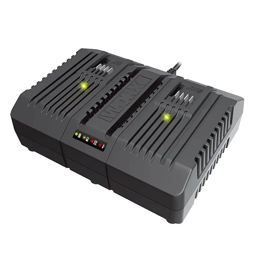 Worx Dubbelladdare till 20V Batterier 4A