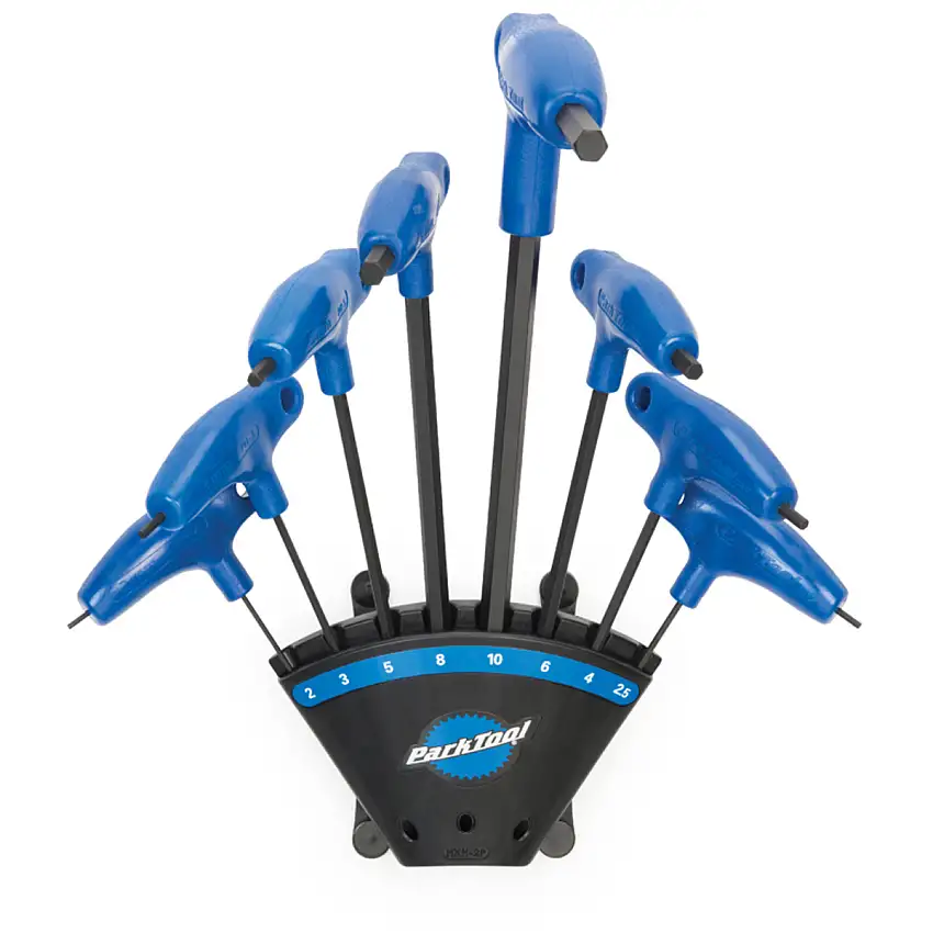 Insexnyckelset Park Tool P-Handled Hex Wrench Set with Holder