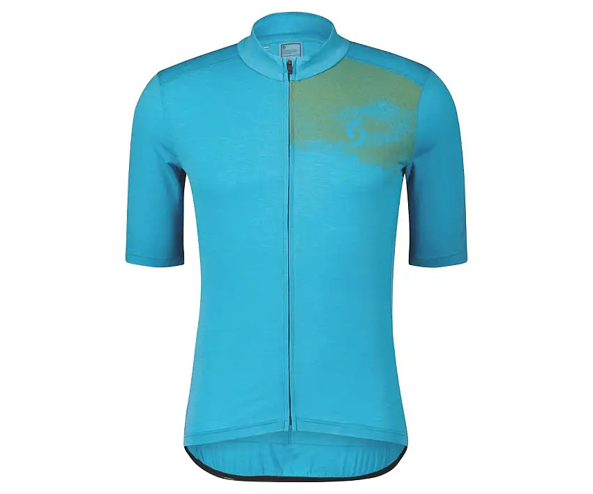 Tröja Scott Herr Gravel Merino Blå/Grön