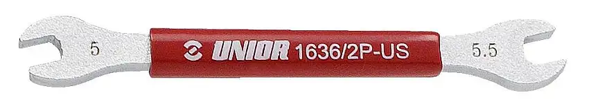 Ekernyckel Unior Double Sided Spoke Wrench Röd 5.5x6