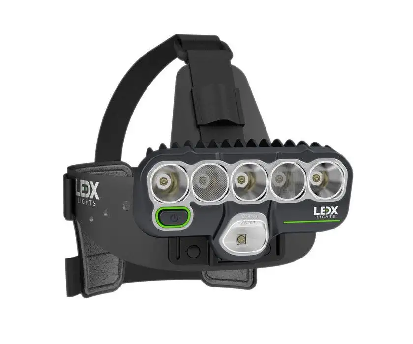 Pannlampa LEDX Cobra X-pand G4 7000 Kit Med Huvudställning & 141 Wh Batteri
