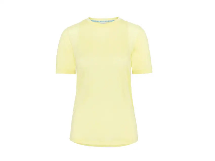 Kari Traa Embla kortärmad T-shirt merinonull gul dam