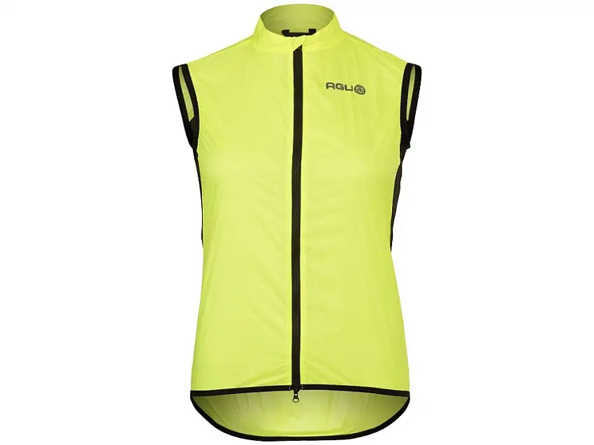 AGU Essential wind cykelväst Hi-Vis neon gul dam
