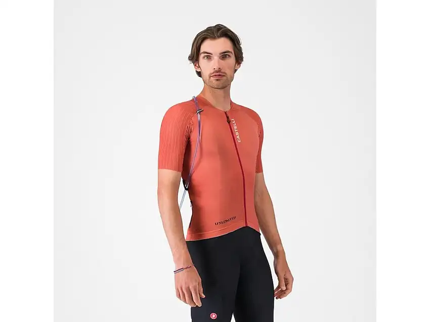 Castelli Unlimited Pro 2 cykeltröja kortärmad paprika herr