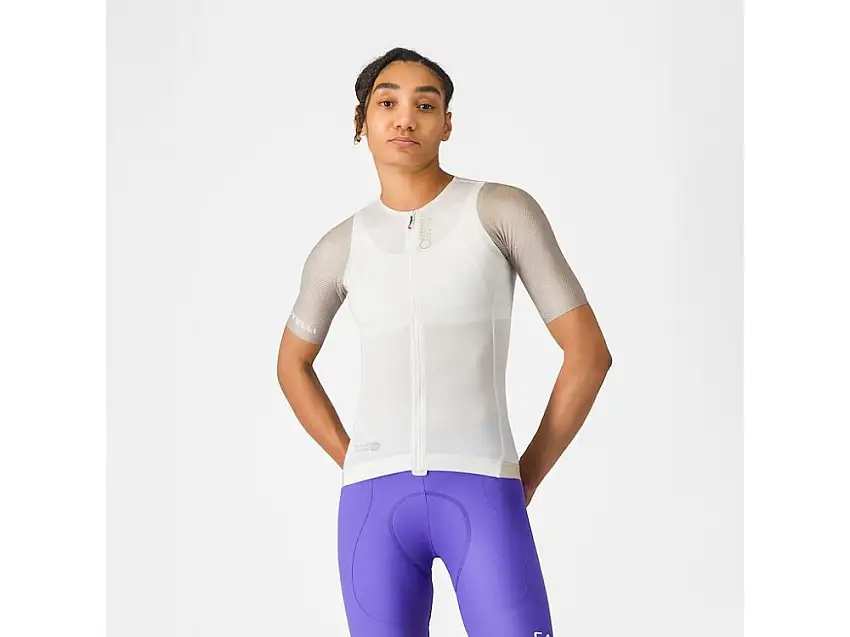Castelli Corretto W cykeltröja kortärmad ivory/clay dam