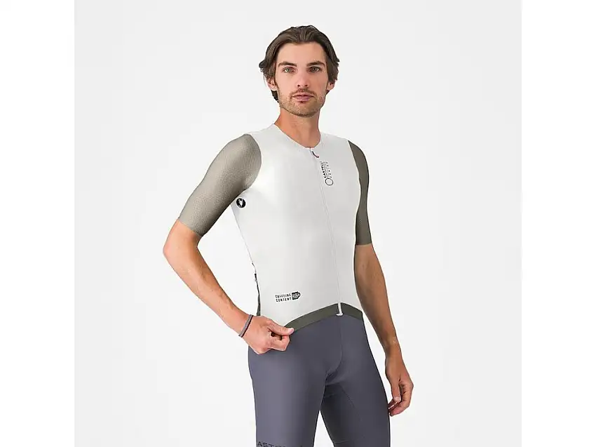 Castelli Coretto cykeltröja kortärmad ivory/clay/black herr