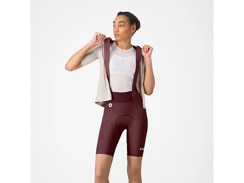 Castelli Espresso 2 W DT bibshorts deep bordeaux dam