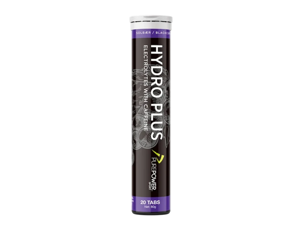 PurePower Hydro Plus svarta vinbär tabs med koffein 1x20 st