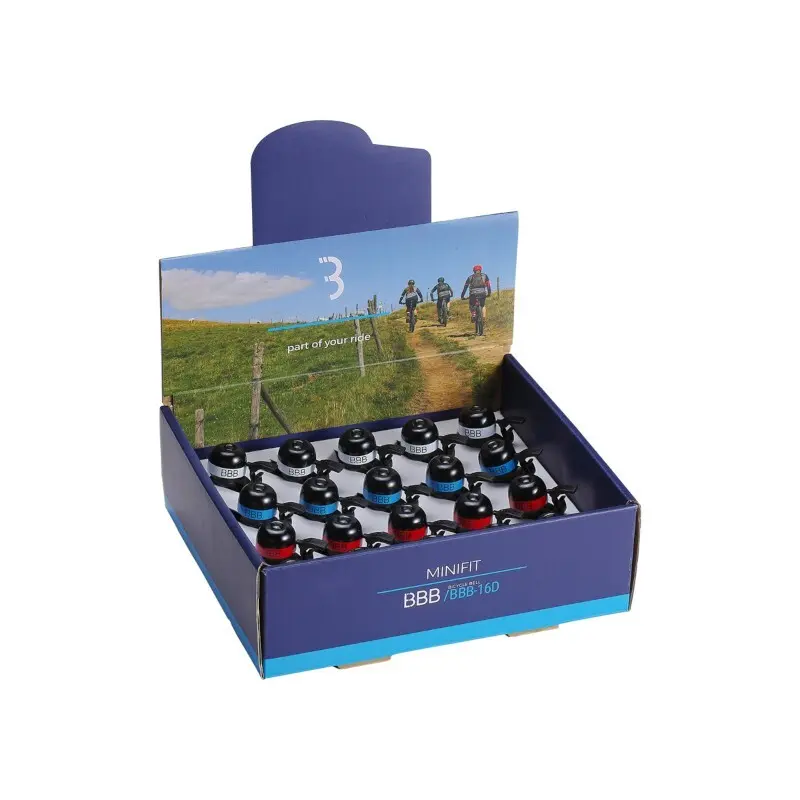 Lätt mässingsklocka BBB Cycling MiniFit (x20)