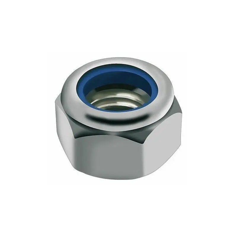 förzinkade muttrar Black Bearing M6 Nylstop (x25)