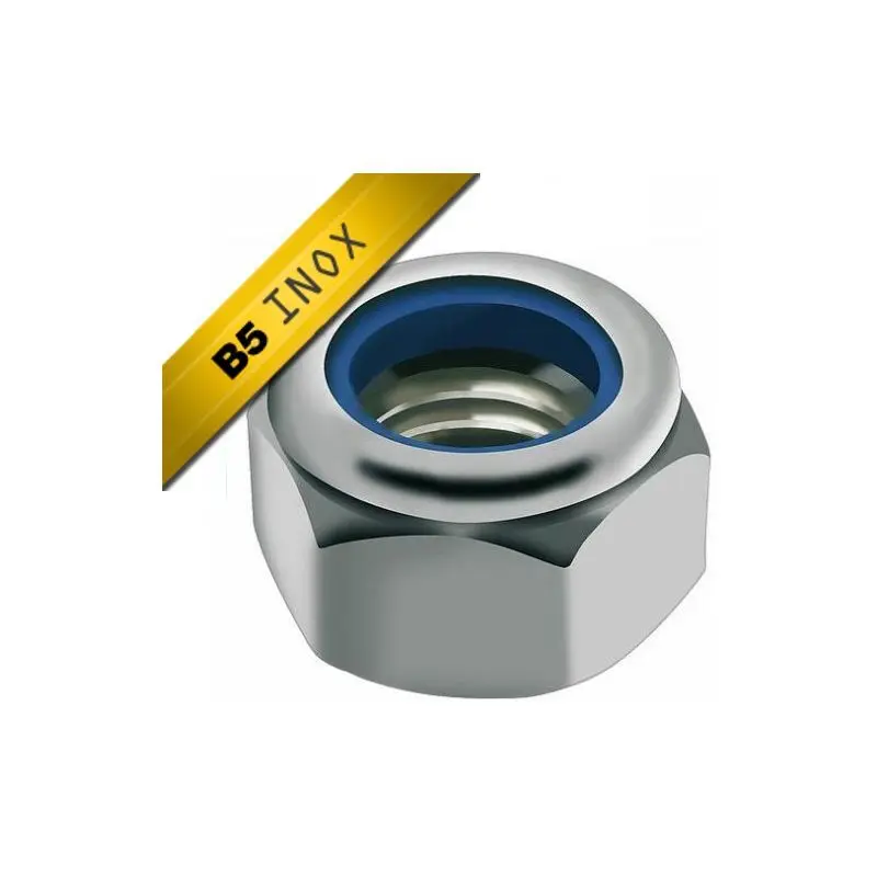 muttrar av rostfritt stål Black Bearing M4 Nylstop (x25)