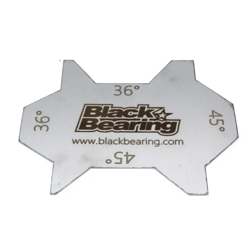 Verktyg för att mäta vinkeln på hjälmlager Black Bearing