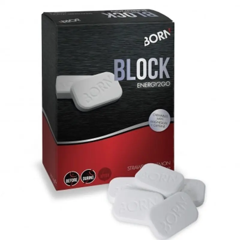Förpackning med 16 tabletter Born Energy Block