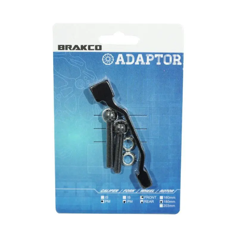 Adapter för 160 mm till 180 mm och 140 mm till 160 mm skivbromsar på mountainbike-ramar Brakco Post Mount
