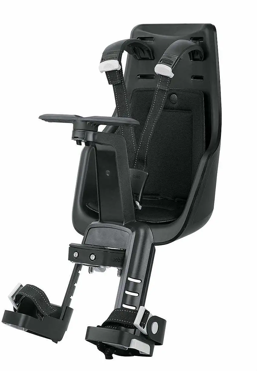 Cykelsits Bobike Exclusive Mini Delux ramfäste svart