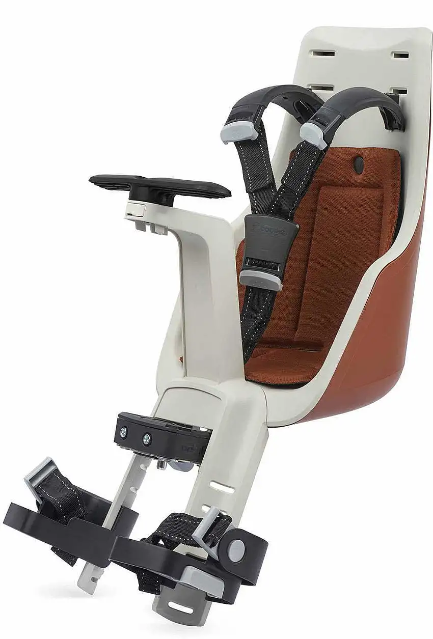 Cykelsits Bobike Exclusive Mini Delux ramfäste brun