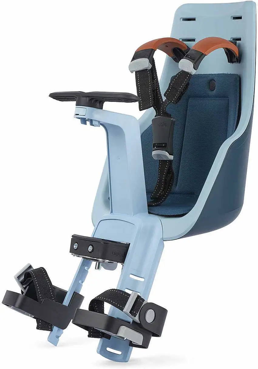 Cykelsits Bobike Exclusive Mini Delux ramfäste blå