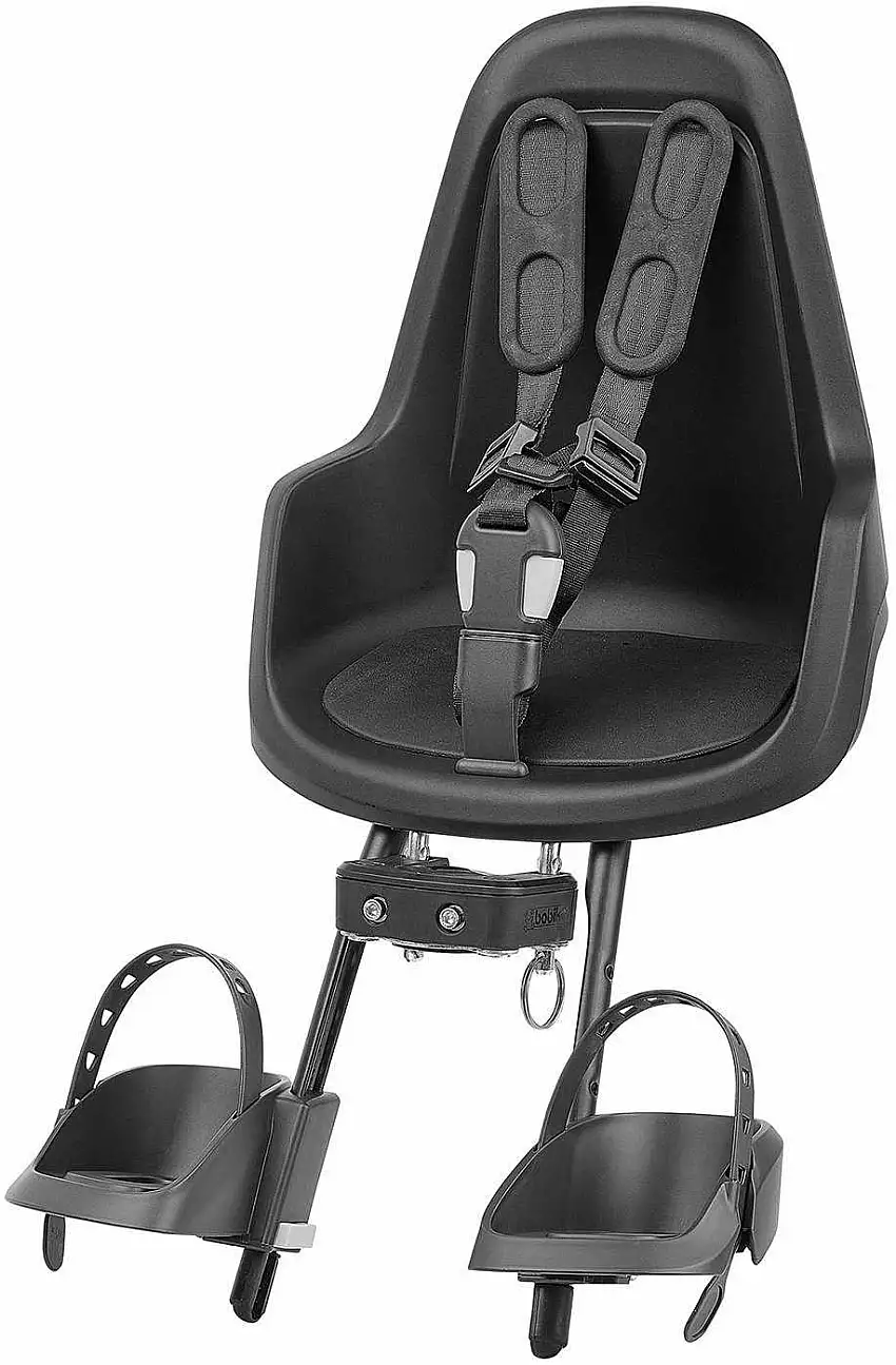 Cykelsits Bobike One Mini ramfäste svart