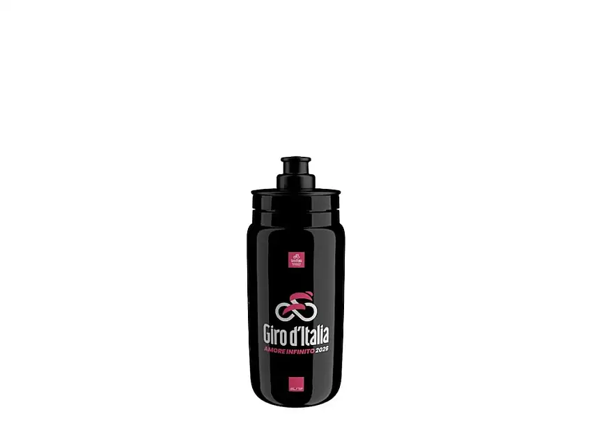 Elite Fly teams 2026 vattenflaska 550 ml Giro d'Italia black map