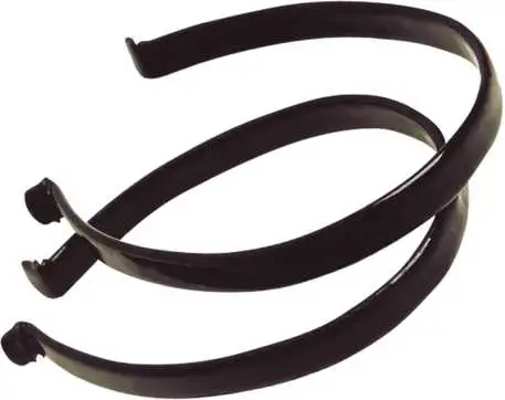 Byxclips Spectra Plastad Metall svart 2-pack