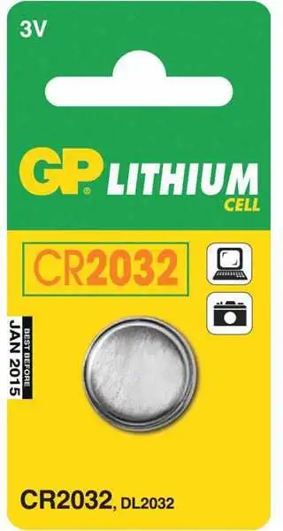 Knappcellsbatteri GP Lithium CR2032