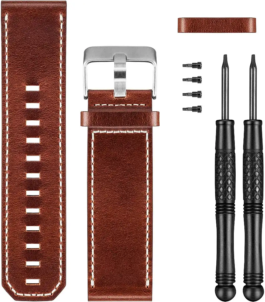 Armband Garmin läder brun