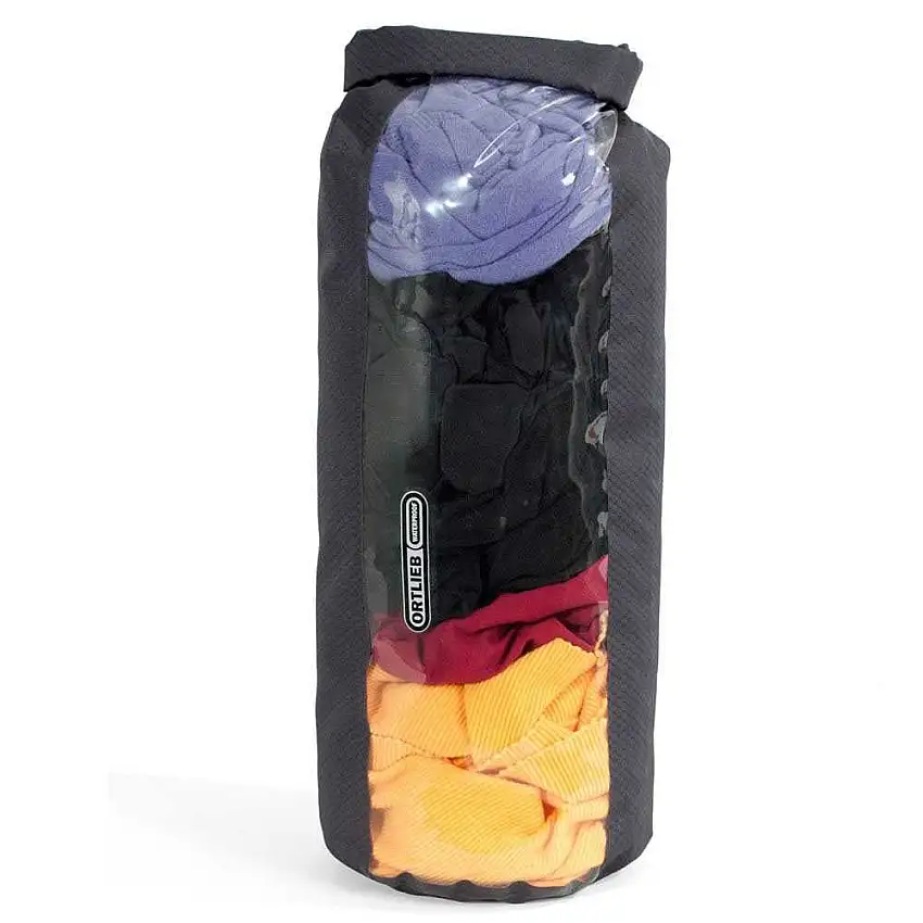 Dry Bag Ortlieb PS21R vattentät 13 l svart/genomskinlig