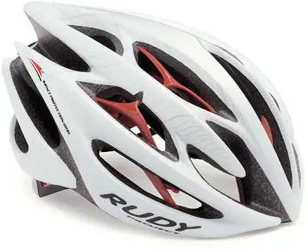 Cykelhjälm Rudy Project Sterling matt vit/silver/röd