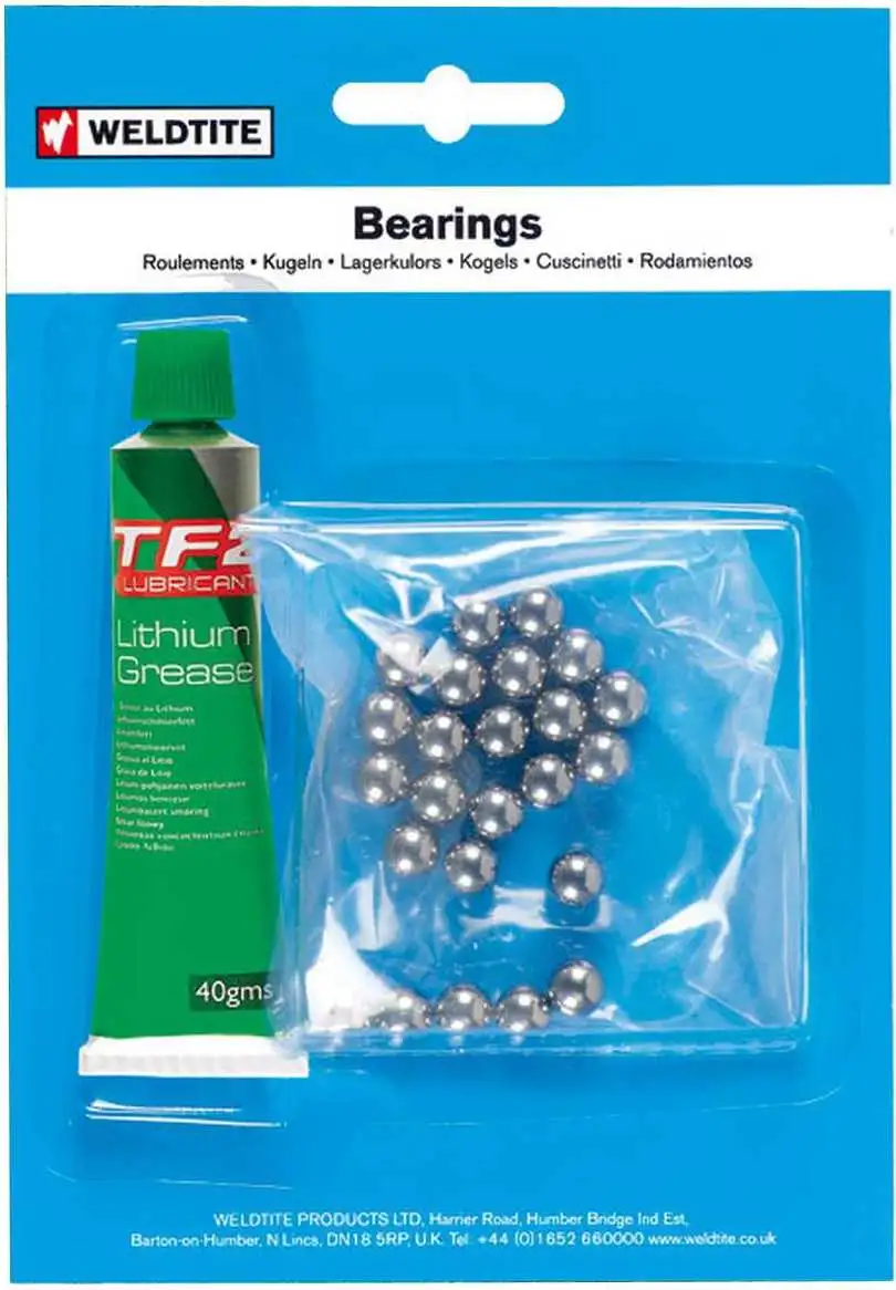 Lagerkulor Weldtite stål inkl. fett 3/16" 36 st