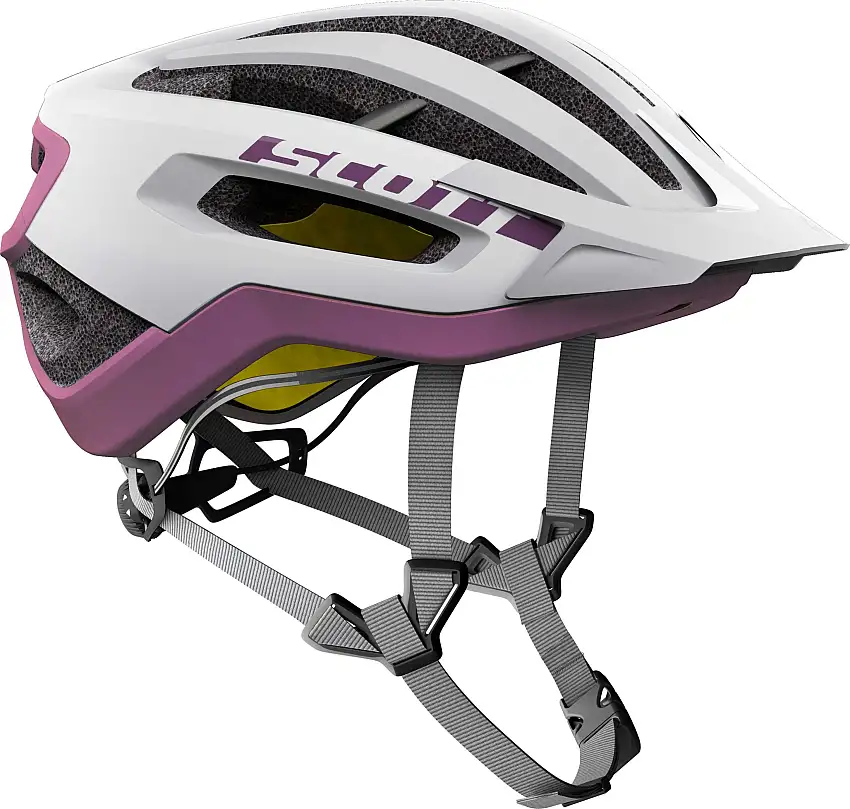 Cykelhjälm Scott Fuga Plus MIPS vit/lila