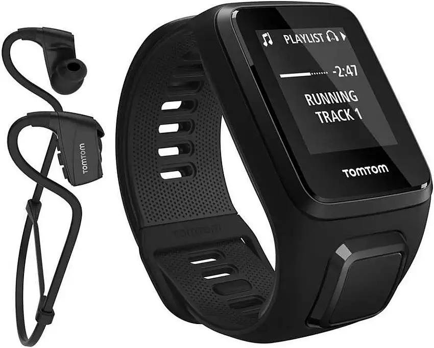 Träningsklocka Tomtom Spark 3 Cardio + Music + Hörlurar large svart