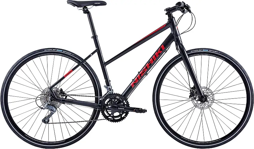 Nishiki Comp-Air dam svart/röd