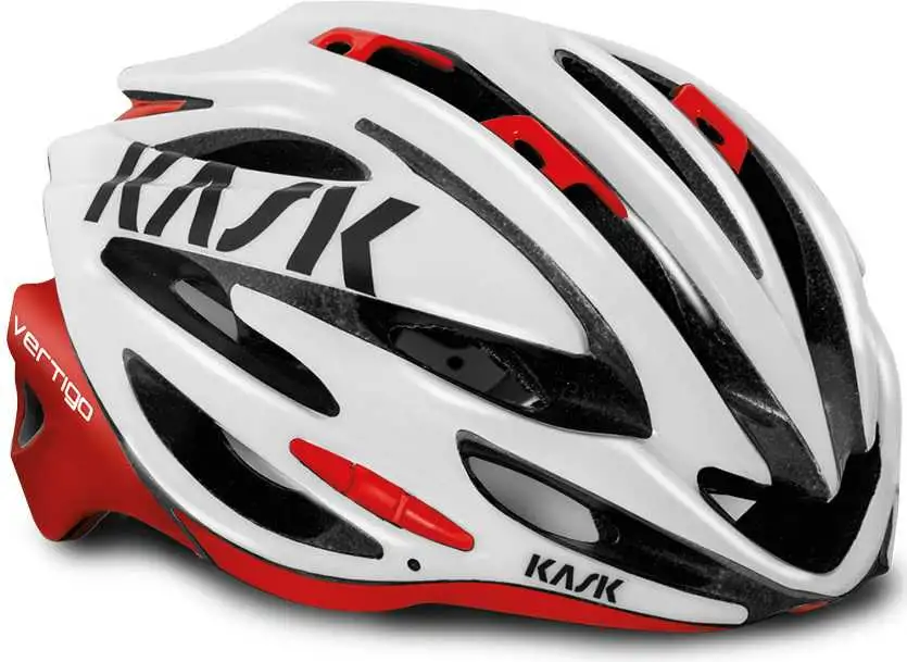 Cykelhjälm Kask Vertigo 2.0 vit/röd
