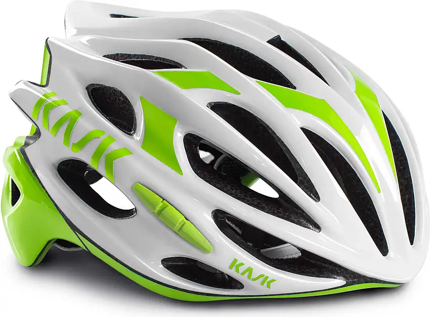 Cykelhjälm Kask Mojito vit/lime